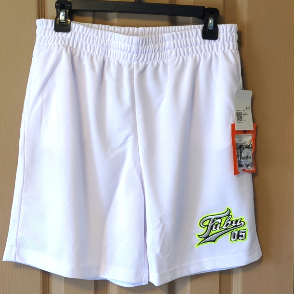 FUBU athletic shorts, new, Forever 21, size large, come with shoe laces
